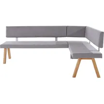Home Affaire Rio 170 x 89 x 140 cm Struktur fein langer Schenkel links eiche geölt/grau