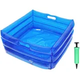 Aufblasbarer Pool Fußbadewanne, Klappbare Pool Fußwanne Tragbares Planschbecken Fuß Becken, Aufblasbares Pool Fußwanne Mit Pumpe, Fußbadewanne Für Aufstellpools, Spa, Saubere Füße