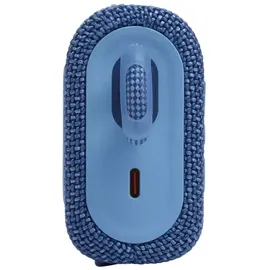 JBL GO 3 Eco – Kleine Bluetooth Box aus recyceltem Material in Blau – Wasserfester, tragbarer Lautsprecher für unterwegs – Bis zu 5h Wiedergabezeit mit nur einer Akkuladung
