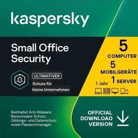 Kaspersky Lab Small Office Security 2025 UPG 5 Geräte 1 Jahr DE Win Mac Android iOS