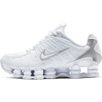 Nike Shox TL White / Metallic Silver / Max Orange / White 38