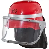 NET TOYS Feuerwehr Helm Kinder Feuerwehrhelm rot Feuerwehrmann Kinderhelm Kinderfeuerwehrhelm 112 Schutzhelm Karneval Fasching Kinderschutzhelm Karnevalskostüme Accessoires