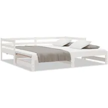 vidaXL Tagesbett ohne Matratze Weiß 90x190 cm