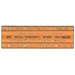 STANDARDGRAPH Schablone ISO gerade 2521