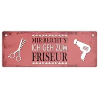 Trendaffe Metallschild mit Spruch: Mir reichts! Ich geh zum