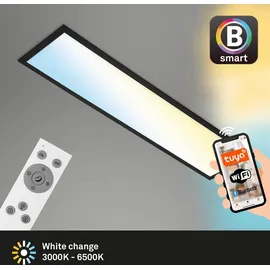 Brilo LED-Deckenleuchte Piatto S B-Smart Panel Dimmbar Schwarz 28 W