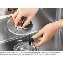 Blanco Axis III 6 S-IF rechts + Excenterbetätigung + InFino