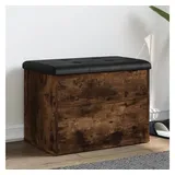 vidaXL Sitzbank mit Stauraum Räuchereiche 62x42x45 cm Holzwerkstoff