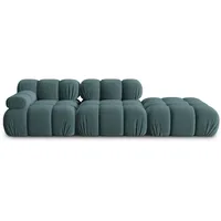 Micadoni Sofa Bellis, modular 4-Sitzer blau