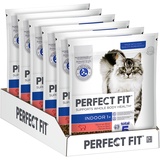 Perfect Fit Indoor Adult Trockenfutter für erwachsene Katzen ab 1 Jahr - Rind, 750g (6 Beutel)