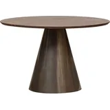 Woood »Maggie«, Esstisch metall/mangoholz schwarz Ø 120 cm