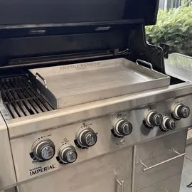 Grillrost.com Das Original Griddle 550 cm x 386 cm rostfrei Silber