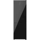 Cecotec Frigorífico Combi 2 Puertas de Cristal Bolero CoolMarket Combi 322 Glass Black D. 322 L, Altura 185 y 60 cm de Ancho, Bajo Consumo, Motor Inverter Plus, Sistema Metal Cooling