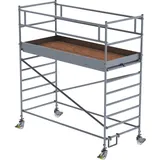 Günzburger Aluminium-Rollgerüst mit Fahrbalken und Doppel-Plattform Arbeitshöhe bis 4,50 m (175235)