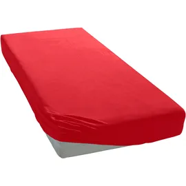 OTTO home Spannbettlaken Jersey 200 x 200 cm rot