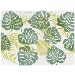 Schachtel mit 400 Tischdecken aus Papierschnitt, 100 x 100, dekorierte Monstera