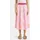 Milano Italy Sommerrock Damen Gestreift Pink 40