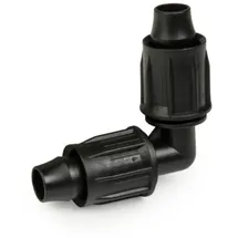 Bradas Winkelstück für 16 mm Verlegerohr schwarz