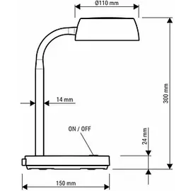 Maul MAULabby 8200702 LED-Tischlampe LED 5 W Weiß
