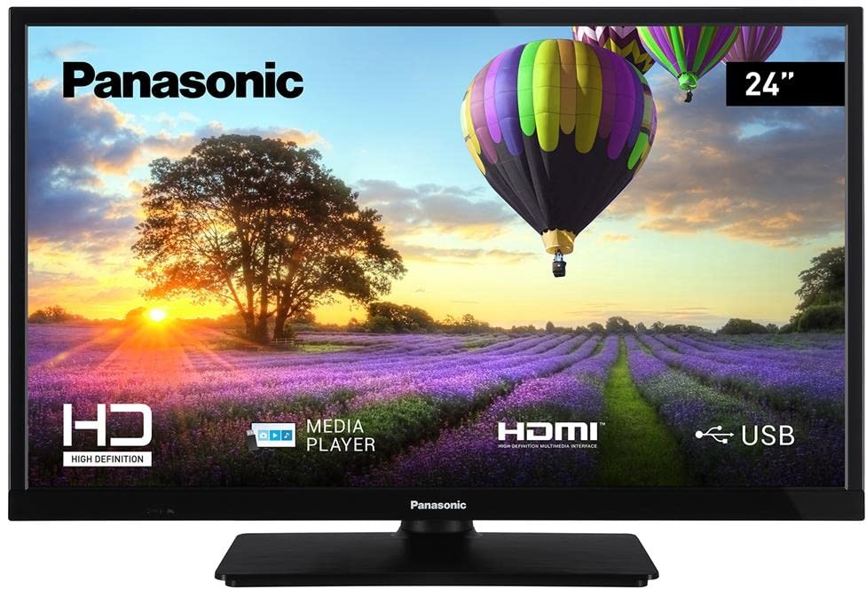 Panasonic TX-24M330E, 24-Zoll HD LED TV, USB Media Player, Surround Sound, Hotelmodus, HDMI, optionale Wandhalterung, Schwarz