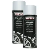 Kwasny Felgenspray Silber Lackspray 500Ml Spraydose Felgenlack Sprühlack 300 937 2X