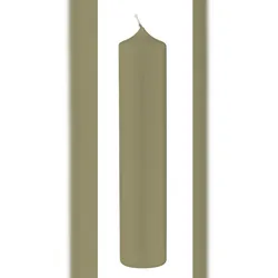 Kopschitz Kerzen Altar Kerze Antik Grün 10% BW Anteil (Bienenwachs Kerzen) 25 x 10 cm im XXL Format