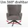 MCW Lounge-Sessel MCW-N65 Chenille 0 x 0 x 0 cm creme-beige drehbar