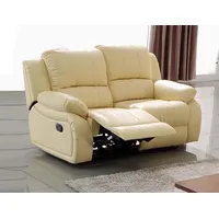 Mapo Möbel Voll-Leder Fernsehsofa Relaxsofa 2-Sitzer 5129-2-317