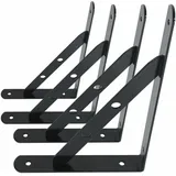 Staffe per mensole da parete, 4 confezioni di elementi di fissaggio per staffe per mensole, telaio galleggiante triangolare a 90 gradi, staffe