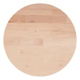 vidaXL Runde Tischplatte Ø30x1,5 Cm Unbehandeltes Massivholz Eiche