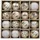 Valery Madelyn Weihnachtskugeln Set 16 TLG 8cm Plastik Christbaumschmuck Gold Weiss