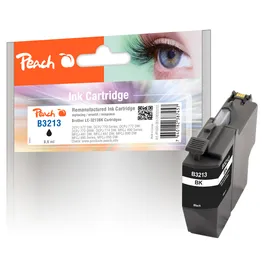 Peach Tintenpatrone schwarz XL, kompatibel zu Brother LC-3213BK