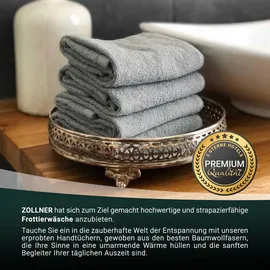 ZOLLNER Handtuchset 70 x 140 cm hellgrau 2 St.