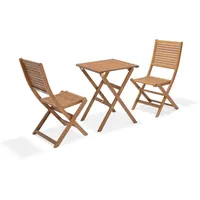 Balkonset Kingsbury 3 tlg. Holz Grün Eukalyptus