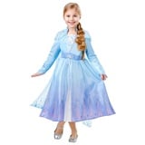 Disney 300506-L Disfraz Frozen2 Frozen ELSA Travel 2 Deluxe Kostüm, bunt, L