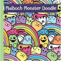 Nova MD Monster Malbuch mit lustigen Doodle Motiven für