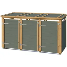 Weka Mülltonnenbox Killarney 230 x 92 x 127 cm grüngrau