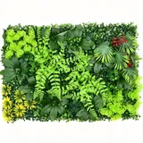 UNLIMAAGE 60x40cm Künstliche Pflanzenwand Grüne Pflanzenwand Sichtschutz Pflanzenwand Hintergrund für Zuhause, Garten, Wanddekoration (Size : A2-60x40cm/24x16in)