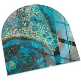 Tulup Glasbodenplatte 100 x 100 x 0,4 cm Türkis