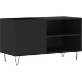 vidaXL Plattenschrank Schwarz 85x38x48 cm Holzwerkstoff