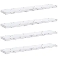 VidaXL Wandregal 120 x 23,5 x 4 cm Weiß