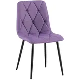 CLP Esszimmerstuhl, Lila, Textil, 45x85x55 cm, Esszimmer, Stühle, Esszimmerstühle, Vierfußstühle