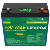 Lerian Power LiFePO4 Akku 12V 18Ah Lithium-Eisen-Phosphat Batterie für