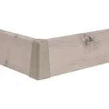 Classen Außenecke für Clip-Laminatleiste foliert 19 x 58 mm, Kieselgrau uni