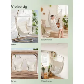 Songmics Hängestuhl Weiß