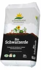 Bio Schwarzerde von SONNENERDE (ab 100L Topfvolumen verwenden) | 20 Liter