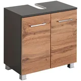 WELLTIME Waschbeckenunterschrank Avignon 60 x 54 cm Braun