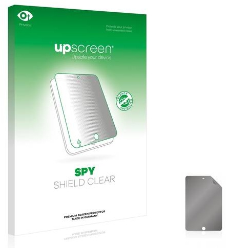 upscreen® Spy Shield Clear Premium Blickschutzfolie für Apple iPad mini 2019