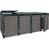 MCW Mülltonnenverkleidung K14 264 x 119 x 84 cm grau