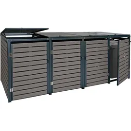 MCW Mülltonnenverkleidung K14 264 x 119 x 84 cm grau